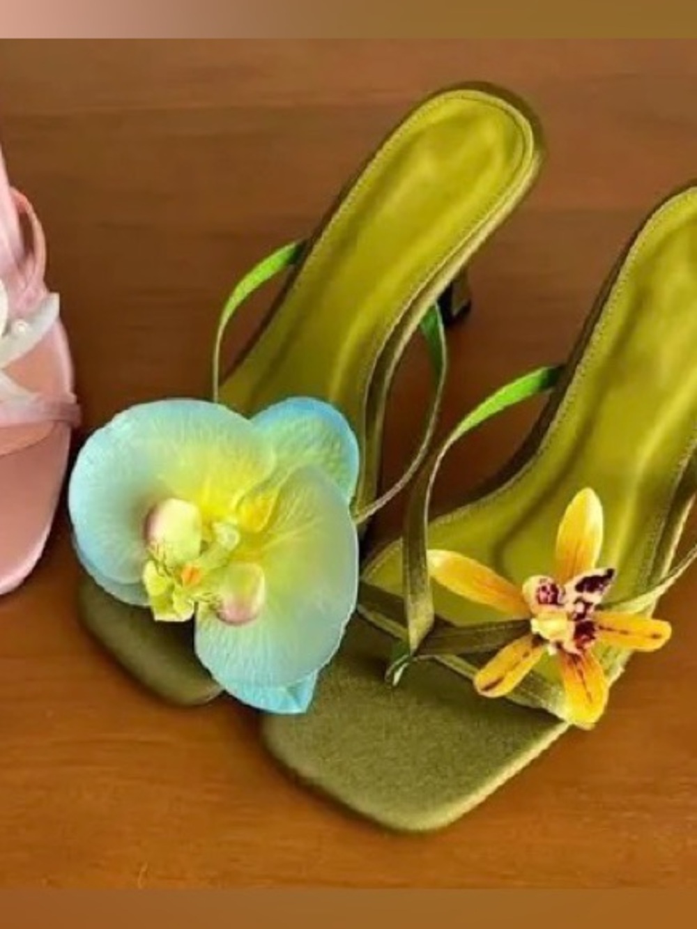 Set of 3 Orchid Flower Clips - Purple, Pink, Yellow